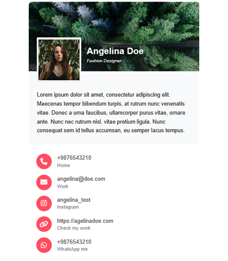 Share your card with anyone